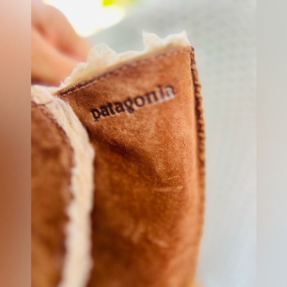 Patagonia Lugano Chimney Women’s Primaloft Furry Suede Snow Boots Sz 7.5 EU - Picture 4 of 11